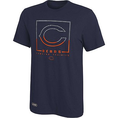 Men's Navy Chicago Bears Combine Authentic Clutch T-Shirt