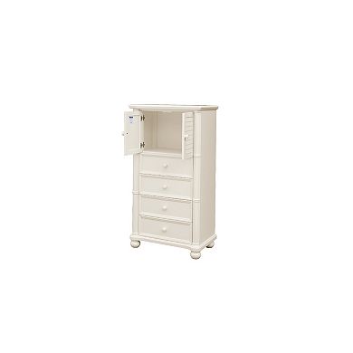 55" Beige 4-Drawer Wooden Bedroom Chest