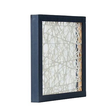 Set of 2 Ivory and Indigo Casual Style Square Wall Decor 15.25"