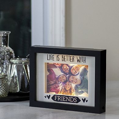 LED Lighted Life Is Better With Friends Matted Picture Frame - 4" x 6"