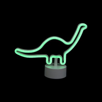 11" Green Dinosaur LED Neon Style Table Sign