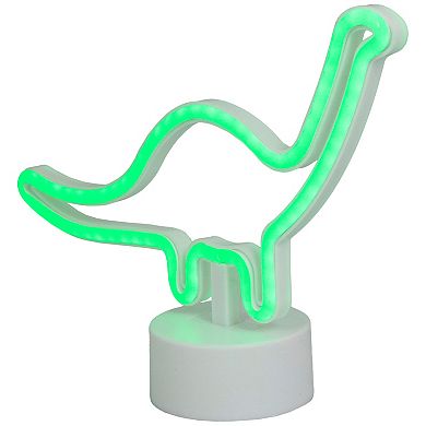 11" Green Dinosaur LED Neon Style Table Sign