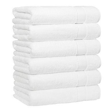 Linum Home Textiles Aegean Long Staple Turkish Cotton Starlight Terry 6-Piece Bath Towel Set