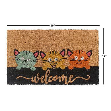 RugSmith Welcome Kittens Doormat