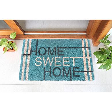 RugSmith Home Sweet Home Geometric Script Doormat