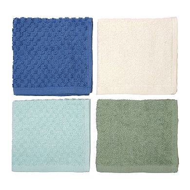 The Big One® Multi Color 4-pc. Wash Cloth Set