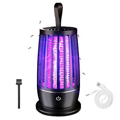 Rechargeable Bug Zapper Mosquito Killer Lamp - Max 1615 Square Feet Range - Night Light Strap