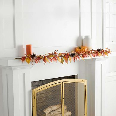 Celebrate Together??? Fall Pumpkin & Berries Artificial Garland