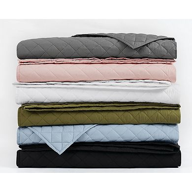 Cannon Solid Percale Quilt Set with Shams