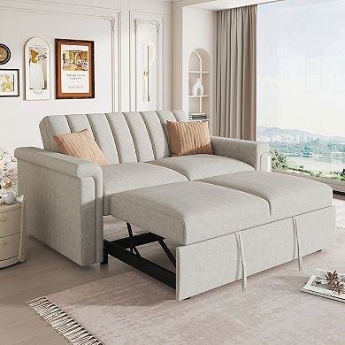 Merax Convertible Soft Cushion Sofa Pull Bed