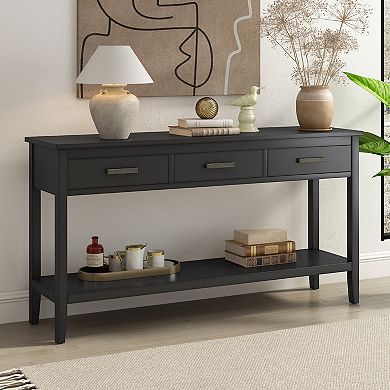 Merax Console Table With Shelf, Entrance Table For Entryway