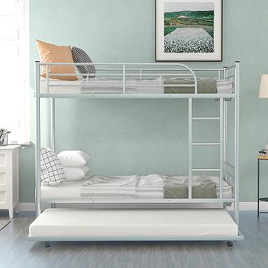 Merax Metal Bunk Bed with Trundle