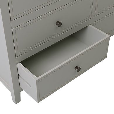 Merax 7 Drawers Solid Wood Dresser