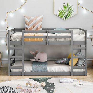 Modern Bunk Bed with Ladder