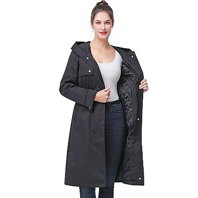 Women's Bgsd Riley Hooded Zip-out Lined Raincoat