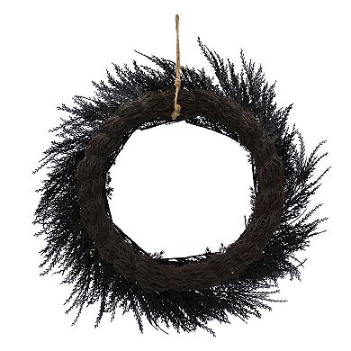 Celebrate Together??? Halloween Black Artificial Wreath