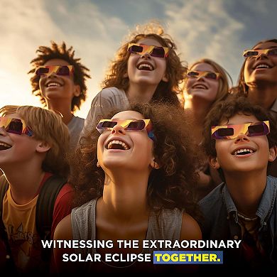 Solar Eclipse Glasses 50 pack - 2024 CE and ISO Certified 2024 Multicolor Safe Shades