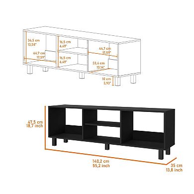 Hoven 2 Piece Living Room Set With Tv Rack And Coffee Table