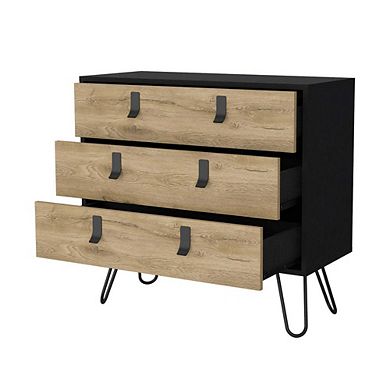 Kimball Hairpin Legs Dresser With 3-drawers And Modern Design