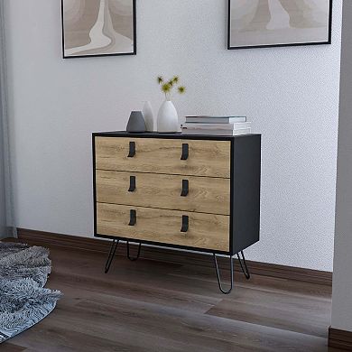 Kimball Hairpin Legs Dresser With 3-drawers And Modern Design