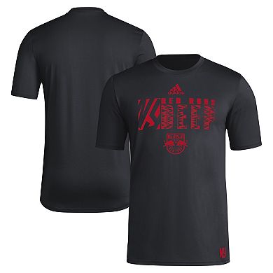 Men's adidas Black New York Red Bulls 2024 Jersey Hook AEROREADY T-Shirt