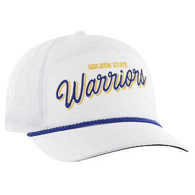 Men's '47 White Golden State Warriors Fairway Hitch brrr Adjustable Hat
