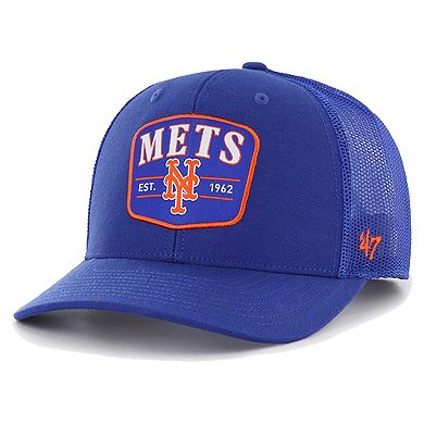 Men's '47 Royal New York Mets Squad Trucker Adjustable Hat