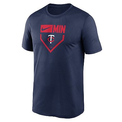 Men's Nike Navy Minnesota Twins Home Plate Icon Legend Performance T-Shirt