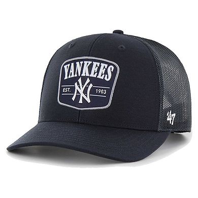Men's '47 Navy New York Yankees Squad Trucker Adjustable Hat
