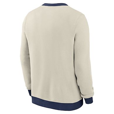 Men's Nike Cream Minnesota Twins Cooperstown Collection Fleece Pullover Sweatshirt