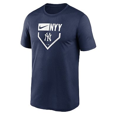 Men's Nike Navy New York Yankees Home Plate Icon Legend Performance T-Shirt