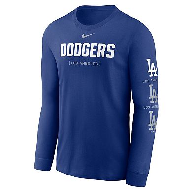 Men's Nike Royal Los Angeles Dodgers Repeater Long Sleeve T-Shirt