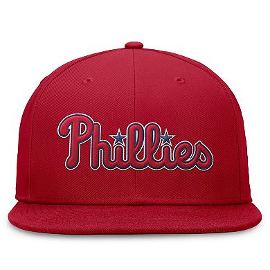 Men's Nike Red Philadelphia Phillies Evergreen Performance Fitted Hat