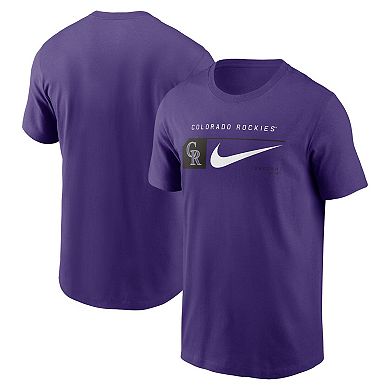 Men's Nike Purple Colorado Rockies Team Swoosh Lockup T-Shirt