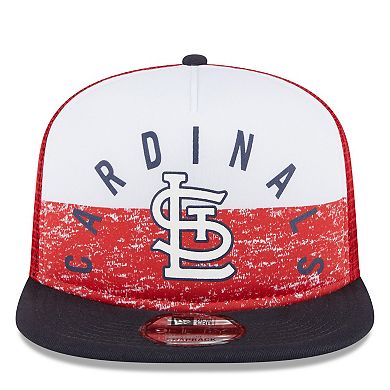 Men's New Era White/Red St. Louis Cardinals Team Foam Front A-Frame Trucker 9FIFTY Snapback Hat