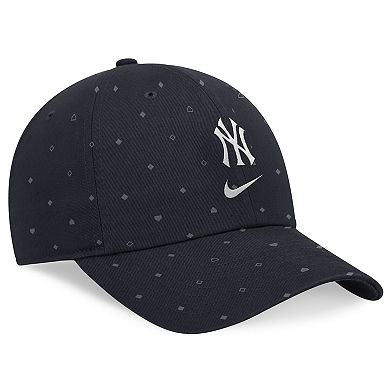 Men's Nike  Navy New York Yankees Primetime Print Club Adjustable Hat