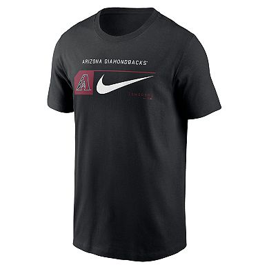 Men's Nike Black Arizona Diamondbacks Team Swoosh Lockup T-Shirt