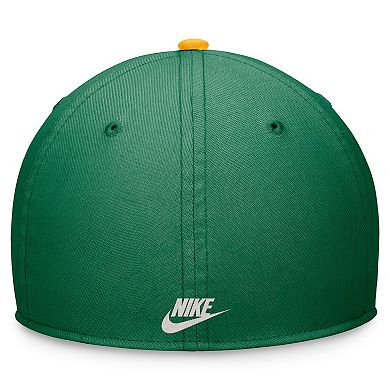 Men's Nike Green/Gold Oakland Athletics Cooperstown Collection Rewind Swooshflex Performance Hat