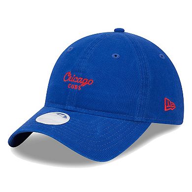 Women's New Era Royal Chicago Cubs Script 9TWENTY Adjustable Hat