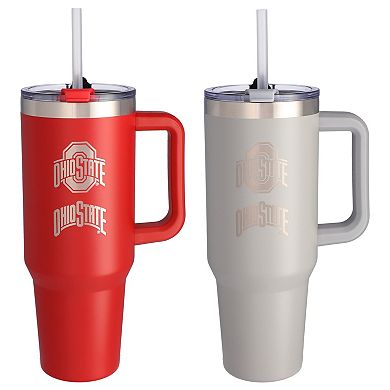 The Memory Company Ohio State Buckeyes 46oz. Home/Away Stainless Steel Colossal Tumbler Two-Pack