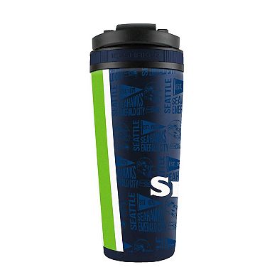 WinCraft Seattle Seahawks 26oz. 4D Stainless Steel Ice Shaker Bottle