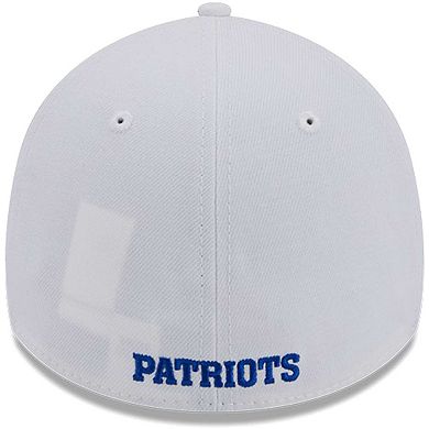 Men's New Era White New England Patriots Throwback 39THIRTY Flex Hat