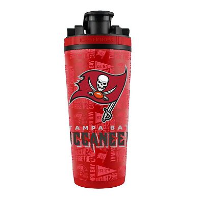WinCraft Tampa Bay Buccaneers 26oz. 4D Stainless Steel Ice Shaker Bottle