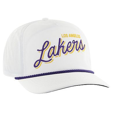 Men's '47 White Los Angeles Lakers Fairway Hitch brrr Adjustable Hat