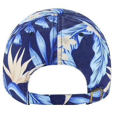 Men's '47 Navy Memphis Grizzlies Tropicalia Floral Clean Up Adjustable Hat