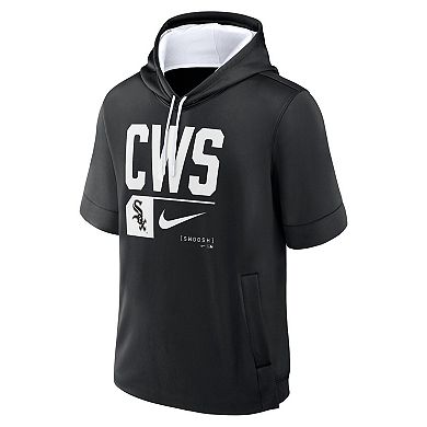 Men's Nike Black Chicago White Sox Tri Code Lockup Short Sleeve Pullover Hoodie