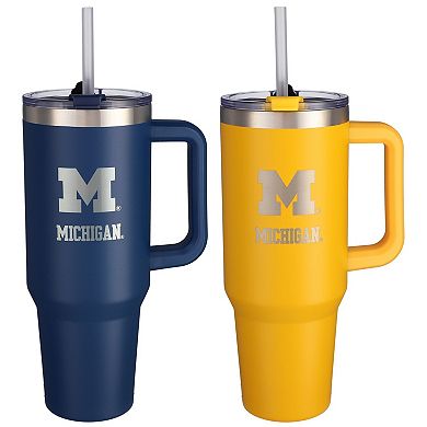 The Memory Company Michigan Wolverines 46oz. Home/Away Stainless Steel Colossal Tumbler Two-Pack