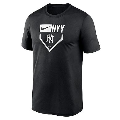 Men's Nike Black New York Yankees Home Plate Icon Legend Performance T-Shirt
