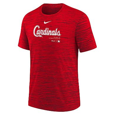 Youth Nike Red St. Louis Cardinals Authentic Collection Practice Performance T-Shirt