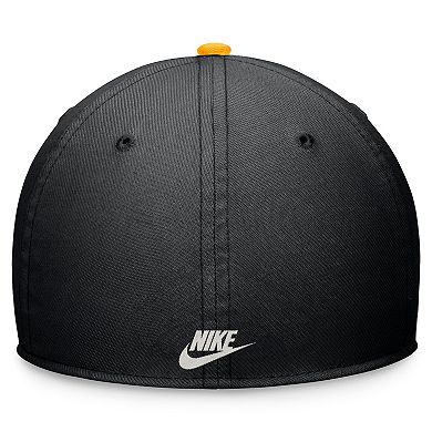Men's Nike Black/Gold Pittsburgh Pirates Cooperstown Collection Rewind Swooshflex Performance Hat